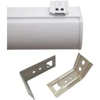 Plisseeonline Wandwinkel Winkel für Doppelrollos L Winkel für Wandmontage von Doppelrollos, Geeignet für Rollos mit Kassette, Wandmontage, (2er Set, 4er Set, 6er Set, 4-St., inkl. Clips), Für alle Kassettenrollos