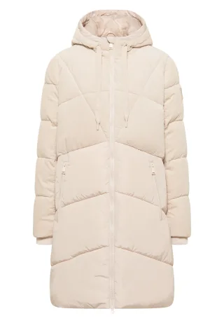 CECIL - Puffer Mantel mit Cordmix teddy vanilla white - Gr. - XL