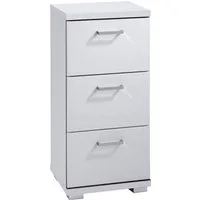 byLIVING Badkommode Nebraska, Breite 35 cm, Badezimmerschrank mit Metallgriffen, 3 Schubladen