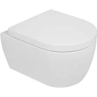 NEG Tiefspül-WC NEG Kompakt Hänge-WC Uno99K (48,5 x 36 cm) inkl. S, Wandmontage, Geschlossener Spülrand
