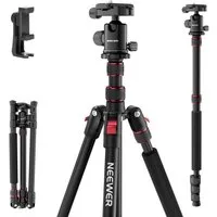 Neewer TP15 Einbeinstativ 71", Aluminium, höhenverstellbar von 43 bis 180 cm Kamerastativ (mit 360° Kugelkopf und Handyhalterung, für DSLR & iPhone)