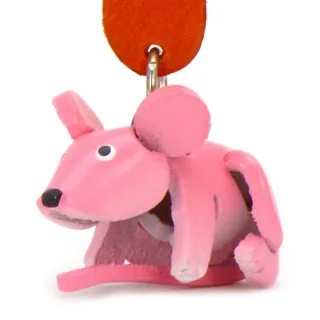 Maus Schl?sselanh?nger aus Leder