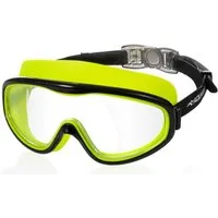 Aqua Speed Schnorchel RAY FS Tauchmaske mit Stoff-Kopfband für Erwachsene / Jugendliche (Einzel Schwimmmaske mit gehärtetem Glas), Taucherbrille Stoffband Einzellinse