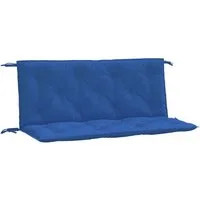 vidaXL Sitzauflage Gartenbank-Auflagen 2 Stk. Blau 120x50x7 cm Oxford-Gewebe, (2 St)