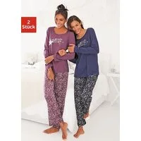 Vivance Dreams by Lascana Pyjama (Packung, 4 tlg., 2 Stück) mit Sternenprint
