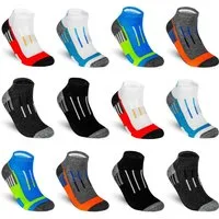 TEXEMP Sneakersocken 6 - 12 - 18 Paar Sneaker Socken Herren & Damen Mehrfarbig Baumwolle (Packung, 6-Paar) Robust & Langlebig