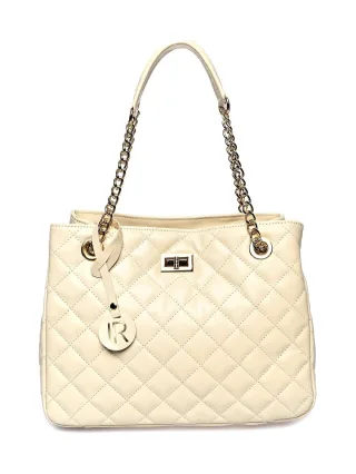 Isabella Rhea Beige Rindsledertasche
