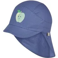 Sterntaler® Schirmmütze UV-Schutz 50+ Schirmmütze mit Nackenschutz Apfel (1-St) Schirmmütze aus Bio-UV-Popeline mit Apfeldruck & Nackenschutz