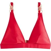 LIPSY Triangel-Bikini-Top Lipsy Triangel-Bikinioberteil mit Kunstharzdetail (1-St)