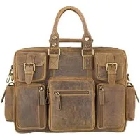 STILORD Aktentasche Großer Messenger Bag Umhängetasche Unisex Leder