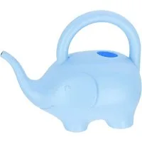 CEPEWA Gießkanne Gießkanne Elefant Kunststoff hellblau 24x20x12cm 1,5 L Kanne Kinder