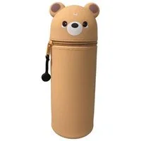 ZUKUNFTSENKEL Federmäppchen Etui Silikon Kinder Mäppchen, (Stiftebox für Schule Büro & Kindergarten, (Pinguin, Panda, Dino, Bär, Katze, Biene), Ausziehbares Federmäppchen mit Tier Design