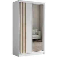 Beautysofa Schiebetürenschrank NELA II mit Spiegel, mit Lamellen, mit Schubladen