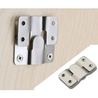 BAYLI Flachverbinder 2 Paar Möbel Steckverbinder, 54x30 mm Couchverbinder, Schnapp-Verbin