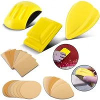 STAHLWERK Schleifdreieck STAHLWERK Handschleifblock 3er Set, (Packung, 3 St., Set)