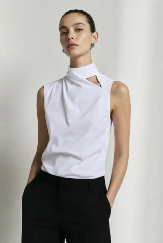 Jane Lushka - Naomi stretch technical jersey top white - Gr. - M