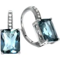 Vivance Paar Ohrhänger 925 Sterling Silber rhodiniert