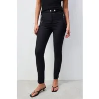 Next Stoffhose Skinny Fit Hose mit Reißverschluss, Kurzgröße (1-tlg)