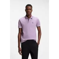 BOSS GREEN Poloshirt Paddy Regular Fit atmungsaktive Piqué-Webstruktur, Flachstrickkragen, gerader Schnitt