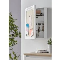 OTTO home Schlüsselkasten, mit Leinenkissen zum Anpinnen von Fotos und Notizen