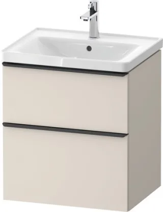 Duravit D-Neo Waschtischunterbau wandhängend Taupe Matt 584x452x625 mm - DE43590BD910000 DE43590BD910000