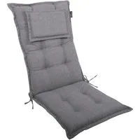 LILENO HOME Hochlehnerauflage Gartenstuhl Auflage, bequeme Sitzauflage für Gartenmöbel, Stuhlkissen, (1 St., 1er Set), Polsterauflage Grau Y, Sitzpolster für Klappstühle