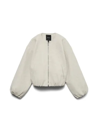 VERO MODA - VMCHLOE LS BOMBER JACKET NOOS Moonbeam - Gr. - S