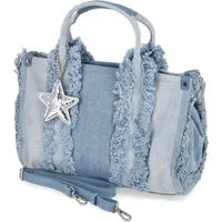 Fräulein Frida Handtasche Fräulein Frida FF2089,530 Damen Shopper Textil blue