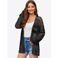Imily Bela Longstrickjacke Damen Boho Oberbekleidung (Packung, 1-tlg., 1per-Pack) Häkeln