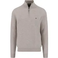 FYNCH-HATTON Troyer aus reiner Baumwolle, mit Logo-Stickerei, Regular Fit