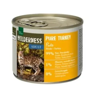 REAL NATURE WILDERNESS Nassfutter Katze, Adult Pure Turkey 24x200 g