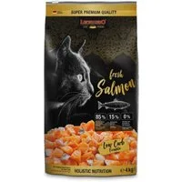 Leonardo Catfood Fresh Salmon & Poultry - getreidefreies Trockenfutter mit 85% Fleisch, Trockenfutter für: Katzen