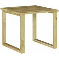 vidaXL Gartentisch Tisch Natur 40 x 40 x 36 cm Imprägniertes Kiefernholz (1-St)