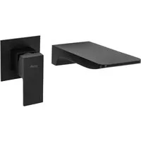 wohnwerk.idee Unterputzarmatur Unterputz Armatur Waschbecken Wasserhahn Wandarmatur Gold, Schwarz