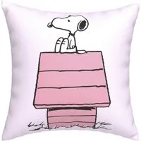 Snoopy Dekokissen Dekokissen Rosa Kuschelkissen Zierkissen Wohnaccessoire 35x35 cm