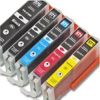 Kompatibel Canon PGI-570 XL, CLI-571 XL, 0318C004AA Multipack 5-Farben Tintenpatrone (für Canon Pixma MG 6852 und weitere)