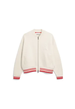 Armedangels - ICONIC Å BOMBER JACKET oatmilk-mars red - Gr. - XS