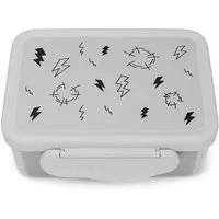 ergobag Lunchbox Edelstahl Brotdose, Edelstahl, (Edelstahl Brotdose, 3-tlg., 1x Brotdose, 1x Trennfach), spülmaschinengeeignet