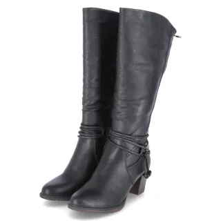 Rieker Stiefel  Schwarz - Gr. 36 -  Textil und Synthetik
