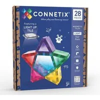 Connetix Light Star Pack LED Set 28 Teile Licht Baukasten STEAM ab 3 Magnetspielbausteine