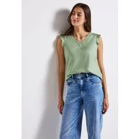 STREET ONE Shirttop mit Häkeldetails