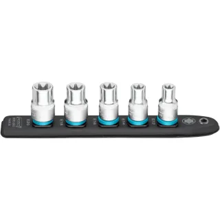 HAZET SmartRail Flexible Kunststoff-Steckleiste Vierkant 12,5 mm (1/2 Zoll), Außen-Torx - 900E-SR/5