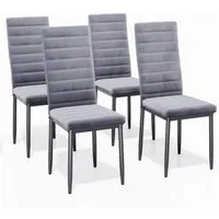 Blishom Esszimmerstuhl Esszimmerstühle 4er-Set, Küchenstuhl mit Gepolstert, 41x50x97 cm (4 St)
