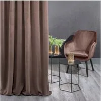 Eurofirany Vorhang Vorhang Kristi mit Kräuselband – 140 x 270 cm, Verdunkelnd, Velvet Stoff