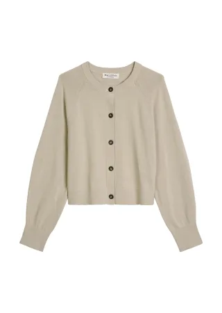 Marc OPolo Casual - Cardigan oversized Linen Beige - Gr. - M