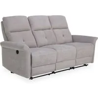 HARPER Sofa Sofa 3 Sitzer HARPER HEPOLA BHT 189x92x100 cm grau Couch Einzelsofa