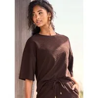 Venice Beach Rundhalsshirt aus softer Strukturware, Oversize-Shirt, Sommershirt, casual