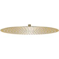 vidaXL Regenduschkopf Regenbrause Edelstahl 50 cm Rund Golden, (1-tlg)