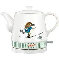 pippi Wasserkocher 20130005, 0.8 l, 1750 W, skandinavisches Keramik Design, Trockenschutz, Automatik-Aus, Sparsam