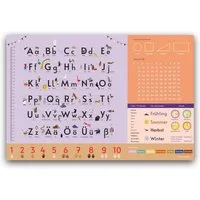 Close Up Schreibtischunterlage Alphabet Schreibtischunterlage lila für Kinder 60 x 40 cm